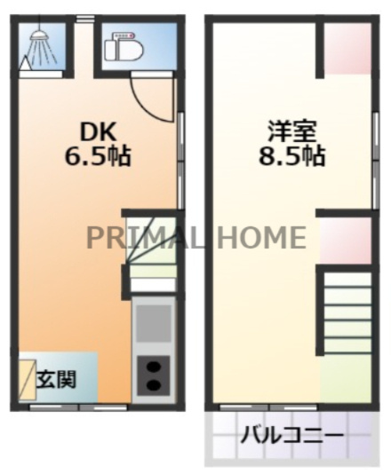 【間取り】 | 浦島町ハイツ