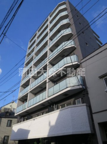 ミルーナヒルズ南蒲田の外観|2018年4月築　RC鉄筋コンクリート造地上10階建て総戸数34戸ペット可インターネット無料の分譲賃貸マンション　京浜急行本線京急蒲田駅も徒歩圏内空港線糀谷駅近の東京都大田区南蒲田3丁目
