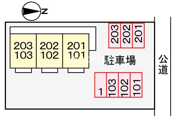 シティハイツくろだの駐車場|駐車場