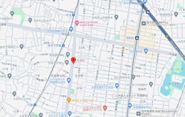 王子町２丁目店舗の地図