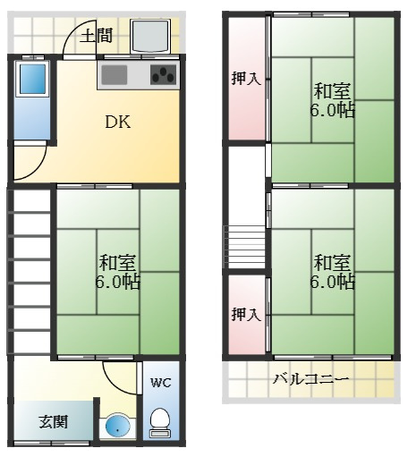 【間取り】 | 北新町アパート
