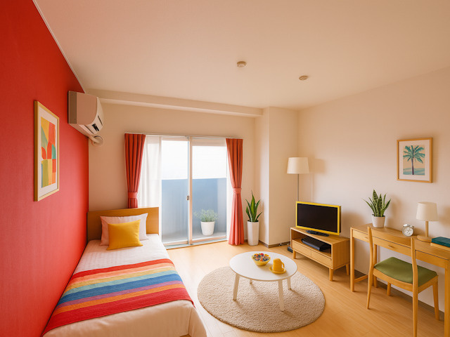 トータスBldの居間・リビング|CGで家具等を配置したもので家具等は含まれません。