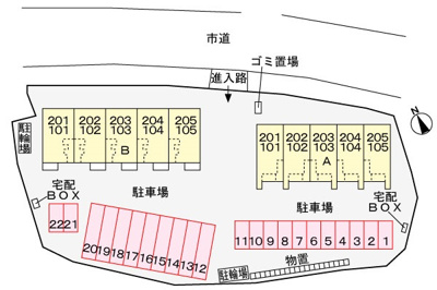 【区画図】 | メゾン ド モア 小諸B