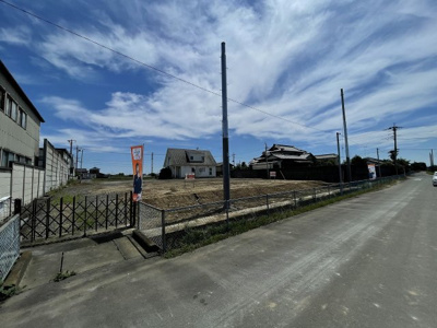 【周辺】 | 加須市戸崎 売地 ５区画（区画④） | 北東より撮影（手前ＮＯ、２）