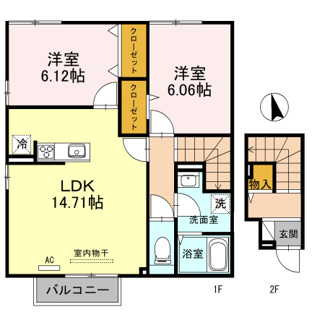 【間取り】 | エスポワール