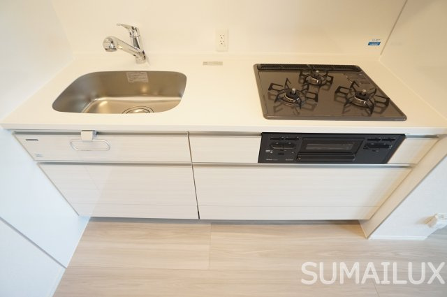 熊本市南区野田１丁目のアパートのキッチン