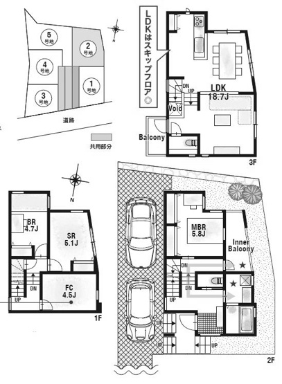 【間取り】 | 池田市五月丘５丁目　新築戸建　２号地