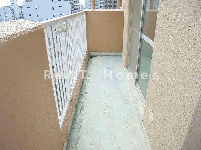 姫路市佃町の賃貸マンションのバルコニー