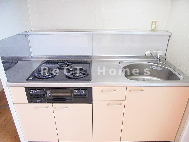 姫路市佃町の賃貸マンションのキッチン
