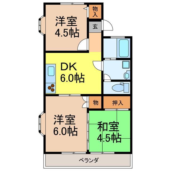 【間取り】 | ユーハウス（駒生）