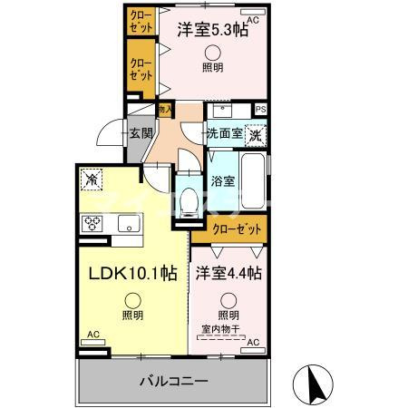 【間取り】 | サニーフラット松江