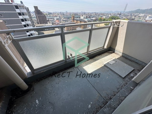 姫路市栗山町の賃貸マンションのバルコニー