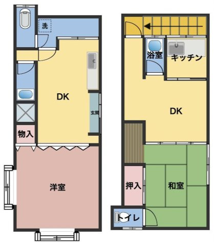足利市西砂原後町の中古一戸建の間取り|別棟の建物の間取り図になります。