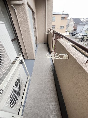 大阪市都島区都島本通５丁目の賃貸マンションのバルコニー