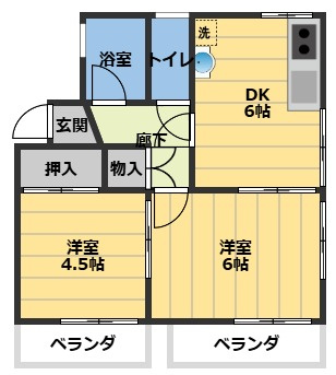 コテージＴの間取り