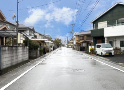 【前面道路含む現地写真】 | 城陽市市辺小梨間　注文住宅　建築条件なしの土地 | 注文住宅はご家族の人数や、好みに合わせたお家を建築して頂けます。理想の間取りやデザインが実現します！
