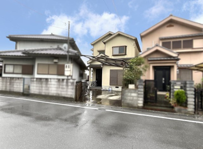 【前面道路含む現地写真】 | 城陽市市辺小梨間　注文住宅　建築条件なしの土地 | こちらの物件は、接面が約3ｍではありますが、奥に進むにつれ土地が広がっていますので《34.92坪》あります。