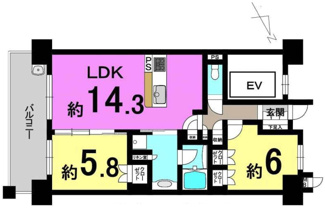 【間取り】 | プレサンスレジェンド琵琶湖