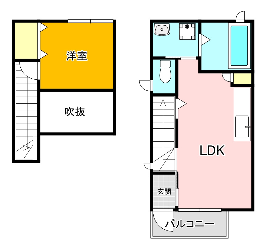 シアハウス木屋瀬の間取り