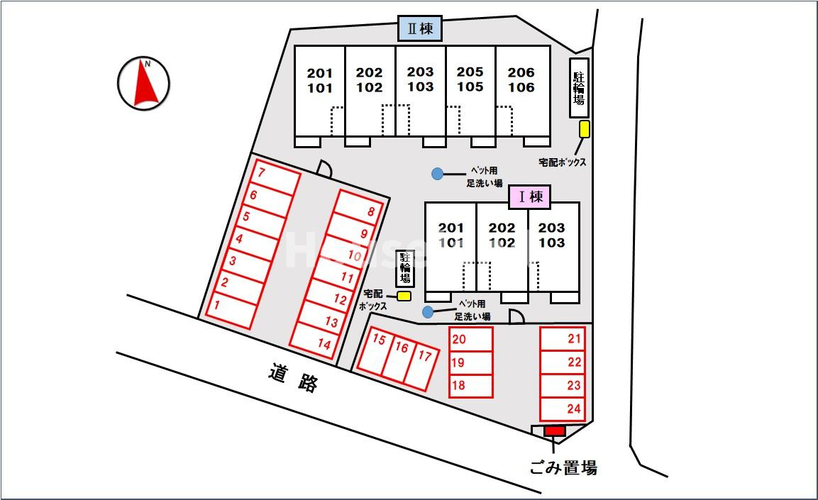 マ・メゾンⅡの駐車場