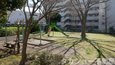 【周辺】 | 都町リハイムA棟 | マンション目の前が公園（広場）になっております。