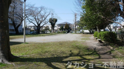 【周辺】 | 都町リハイムA棟 | マンション目の前が公園（広場）になっております。