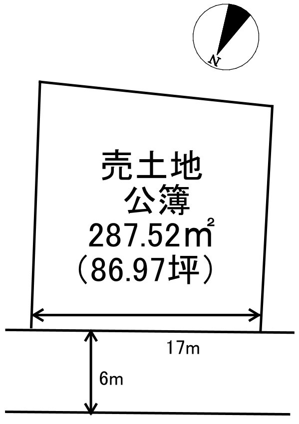 小伊津町　売地の土地図