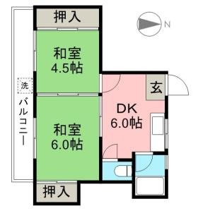 コーポ上町の間取り|間取り図