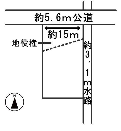６２０１９　岐阜市西荘２丁目土地の区画図