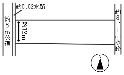 ６２０１８　岐阜市西荘２丁目土地の区画図