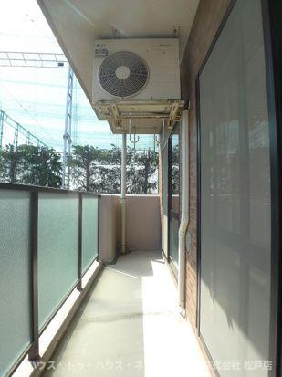 エクセラン東松戸のバルコニー