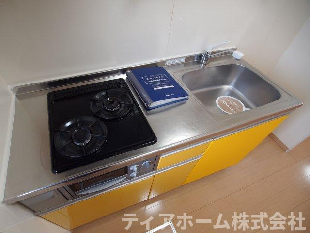 大和高田市中今里町のハイツのキッチン|使いやすいキッチンです