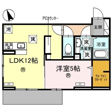D-PLACE駅南大路の間取り