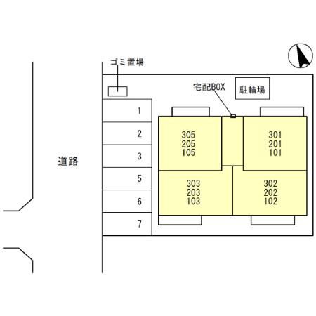 D-PLACE駅南大路の区画図