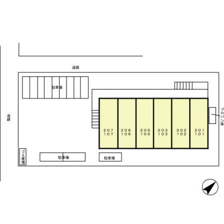メゾンドノアの区画図