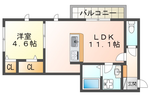 キャトルセゾンの間取り