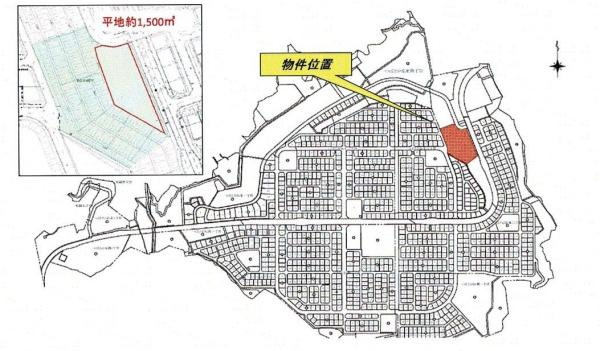 泉南郡熊取町つばさが丘北4丁目　土地の土地図