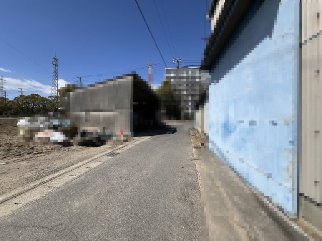 碧南市宮町第4新築戸建　1号棟の前面道路含む現地写真|碧南市宮町第4新築戸建前面道路写真です。北側公道3.76～3.8ｍに接道