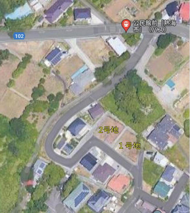 熱海　伊豆山分譲地の地図|2号地