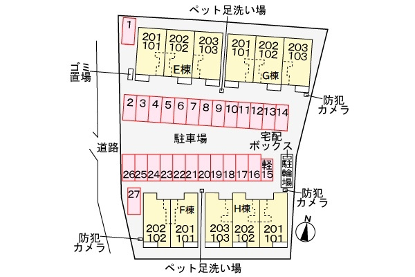 プリートHの区画図