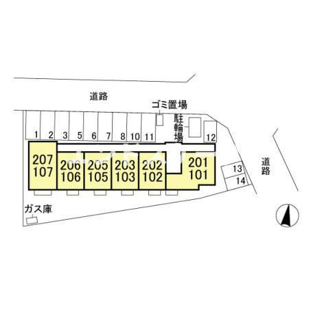 アルファベットⅡの区画図|高崎、前橋、伊勢崎エリアのお部屋探しはエンドスケープまで！お客様の理想お聞かせ下さい♪