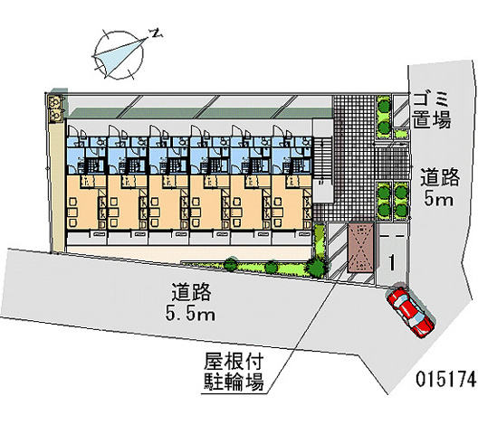 レオパレスグレイスの区画図