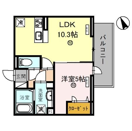 D's駅南大路の間取り