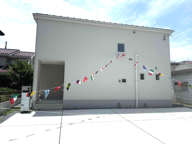 佐波郡玉村町上新田23-1期（全1棟）1号棟の外観|建物完成済みでございます。お部屋のご内覧可能でございます。お気軽にお問合せ下さいませ(^▽^)/