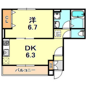 ベルリード塩屋北の間取り