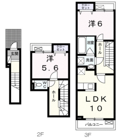 クレアージュの間取り