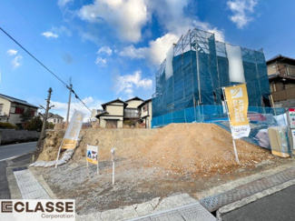 【前面道路含む現地写真】 | 宇治市木幡御蔵山　2区画E号地　売土地　建築条件無し