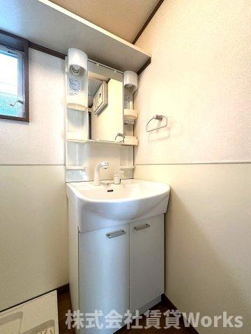 グランソレーユの洗面所|広い洗面スペース
