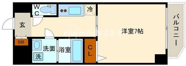 ワールドアイ天王寺ミラージュの間取り