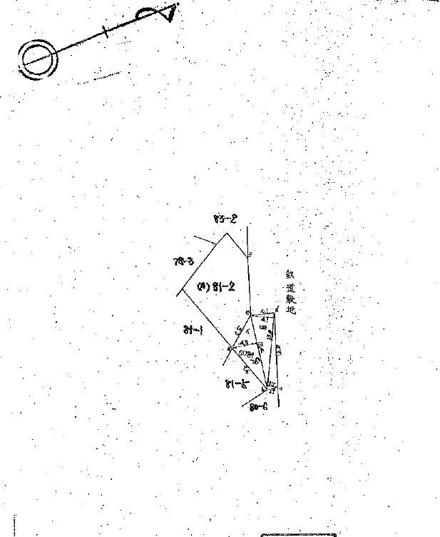 【売地】秋田市楢山大元町の土地図